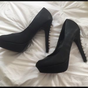 {Charlotte Russe} Spiked Black Heels